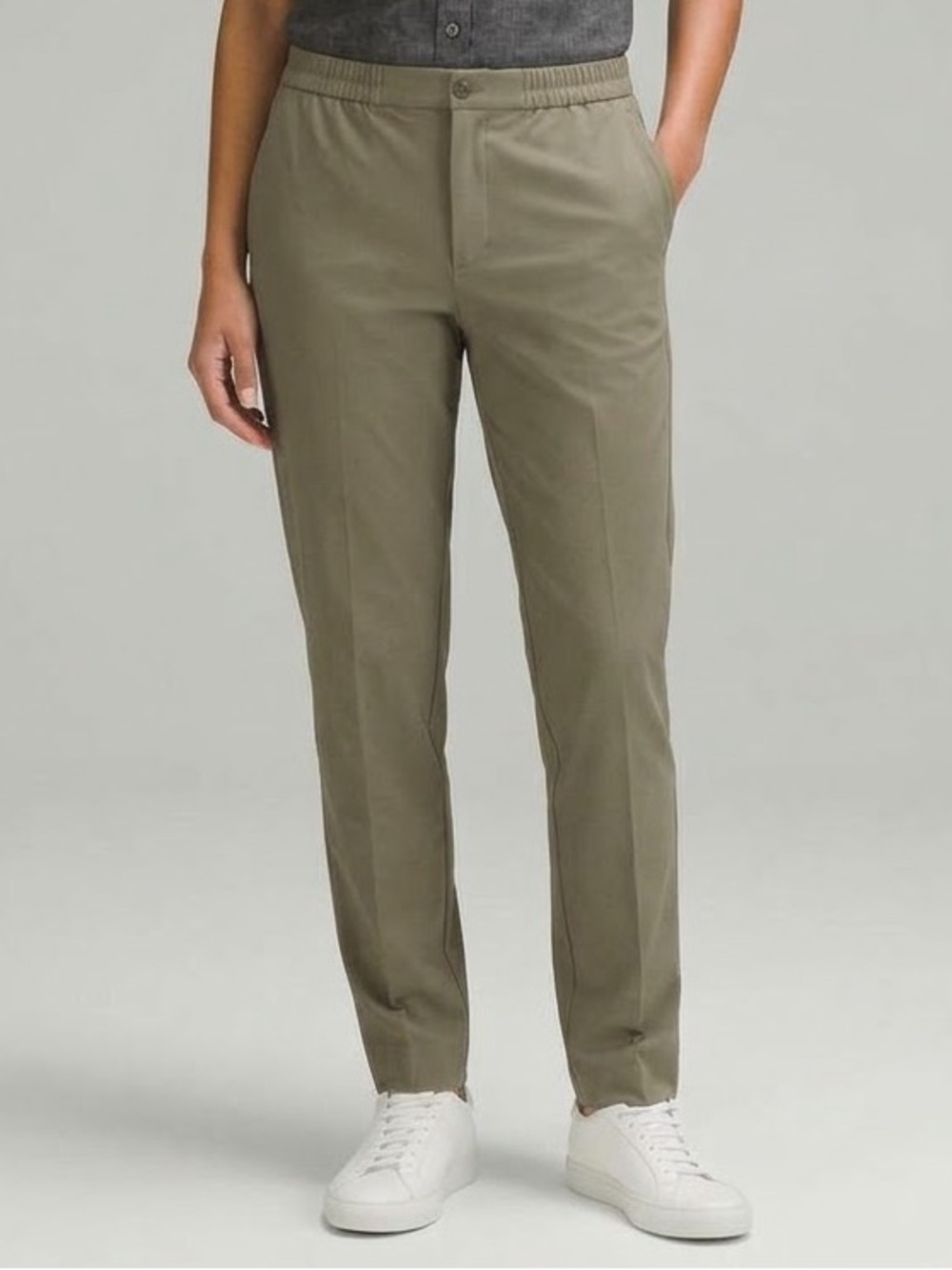 Banana Republic High-Rise AirStretch Tapered Pant Olive Size Large